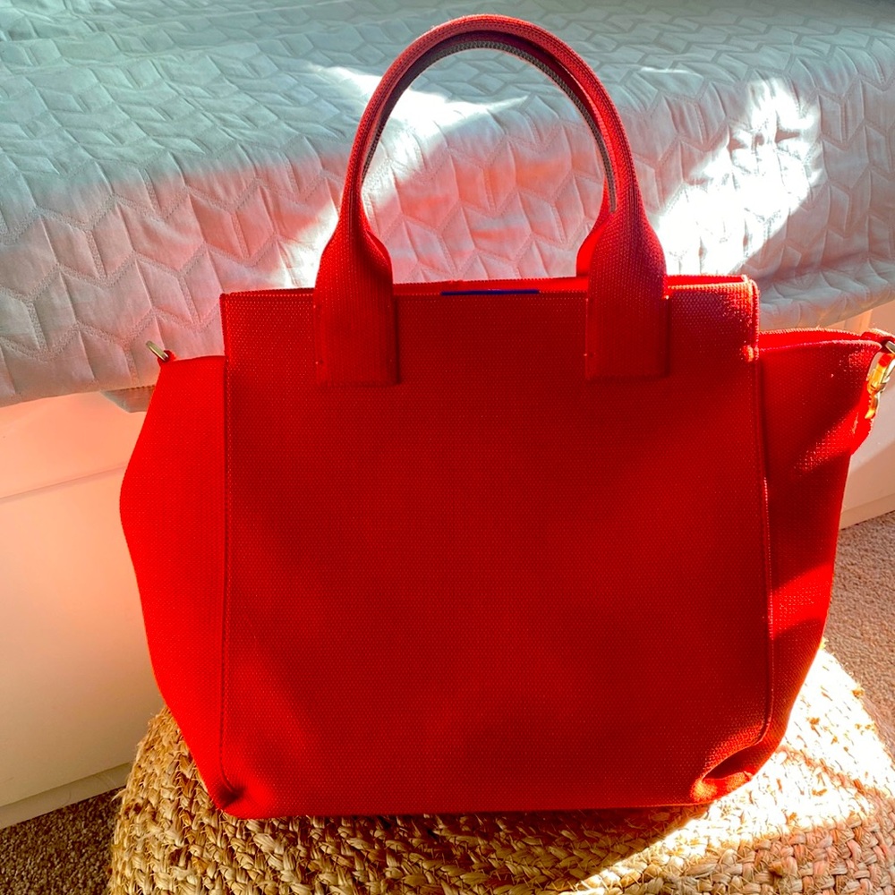 Rothys The Handbag poppy red